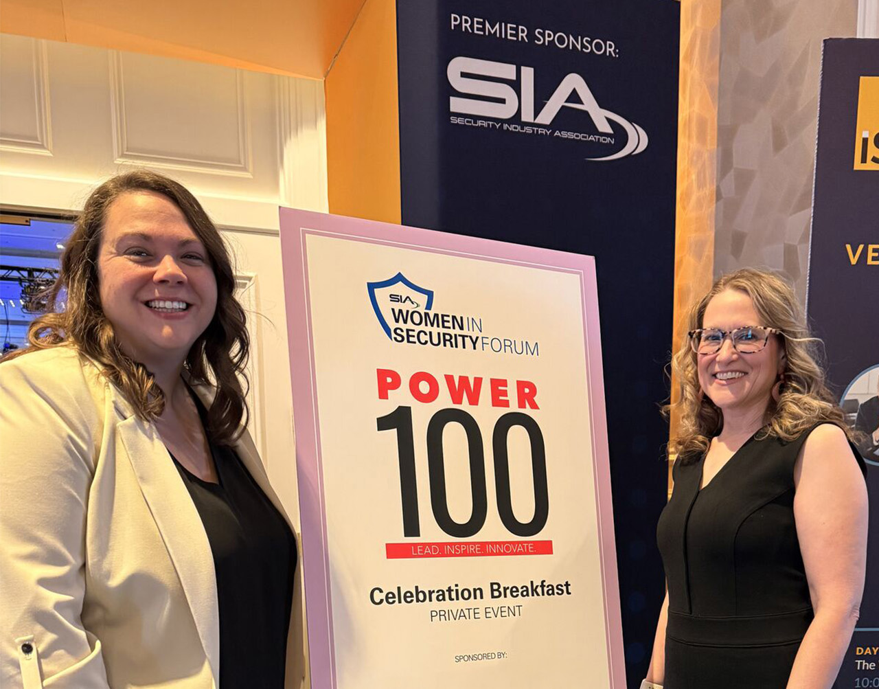 Two of the three Allegion winners traveled to Las Vegas, Nevada, in April for a ceremony at the International Security Conference (ISC) West.